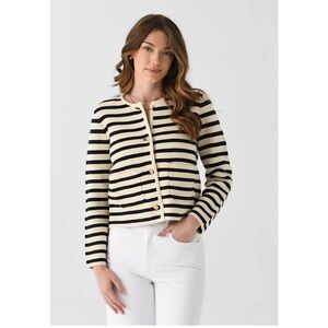 Alex Mill Black and Cream Striped Sweater